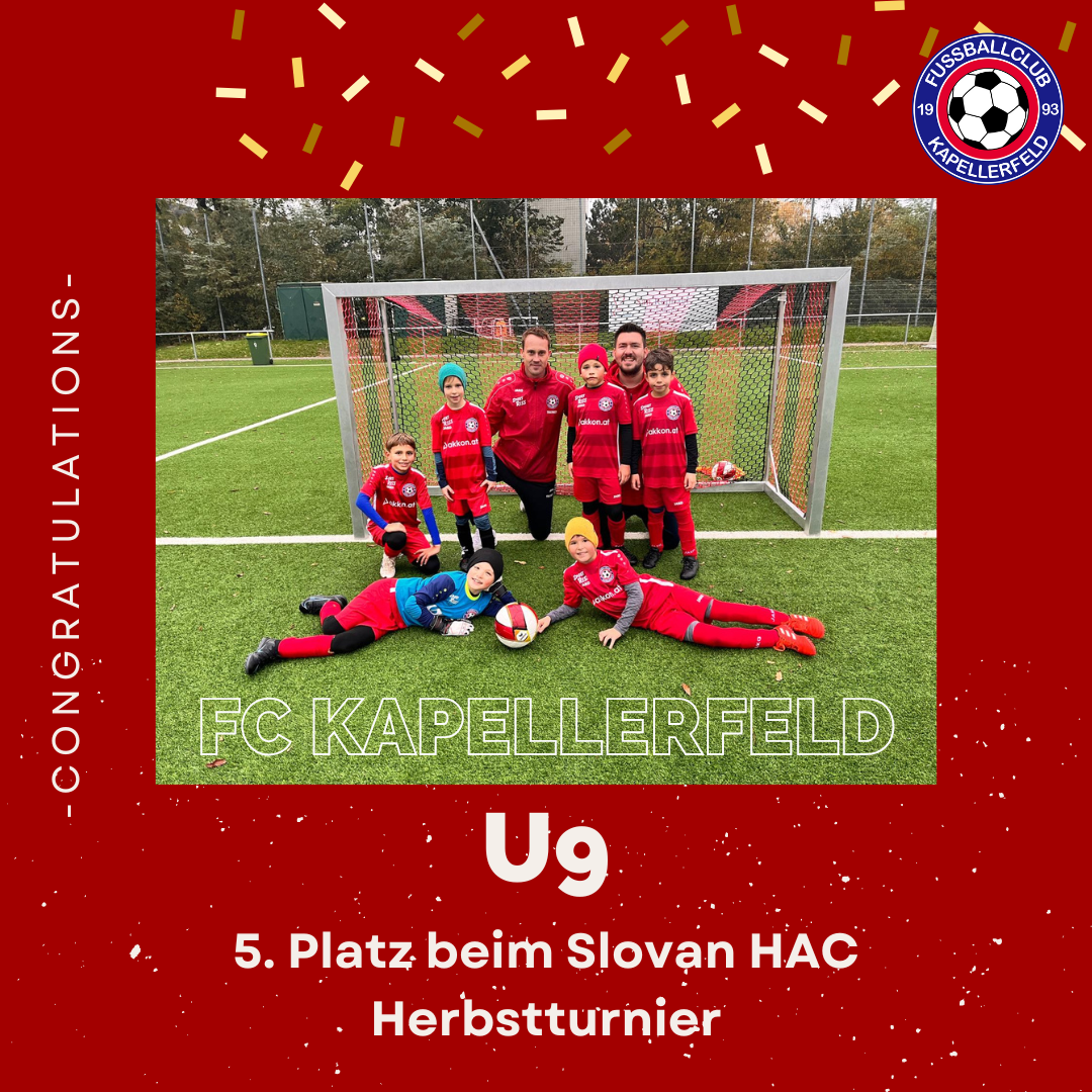 Read more about the article U9 Kapellerfeld B beim Slovan HAC Herbstturnier