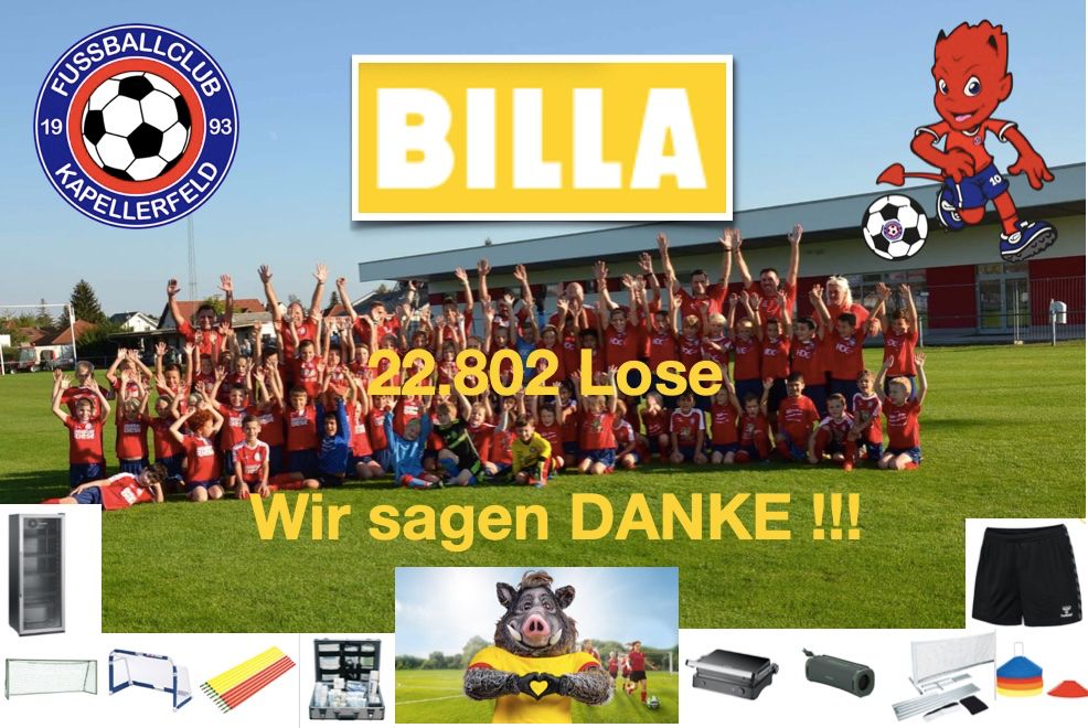 Danke an unsere fleißigen Sammler und an Billa
